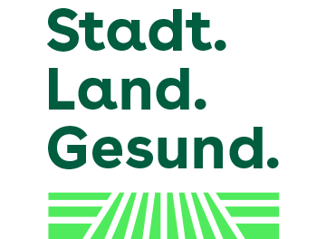 Logo Stand. Land. Gesund